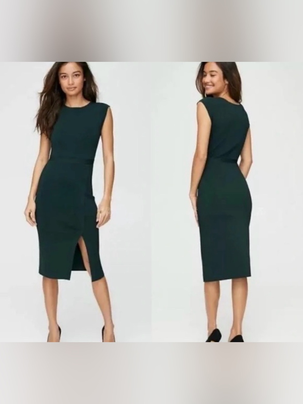 ARITZIA Babaton Business Formal Dress Purple Women’s Size XS Front Slit MIDI